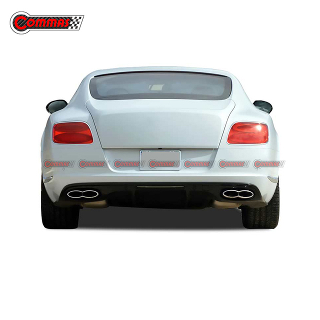 Labio del difusor trasero de fibra de carbono estilo V8S para Bentley Continental GT 2012-2014