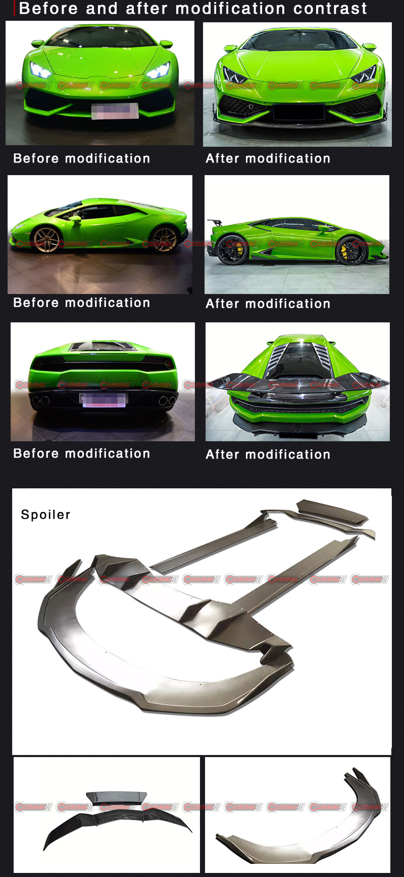 kit de carrocer&iacute;a lambroghini hurac&aacute;n lp610