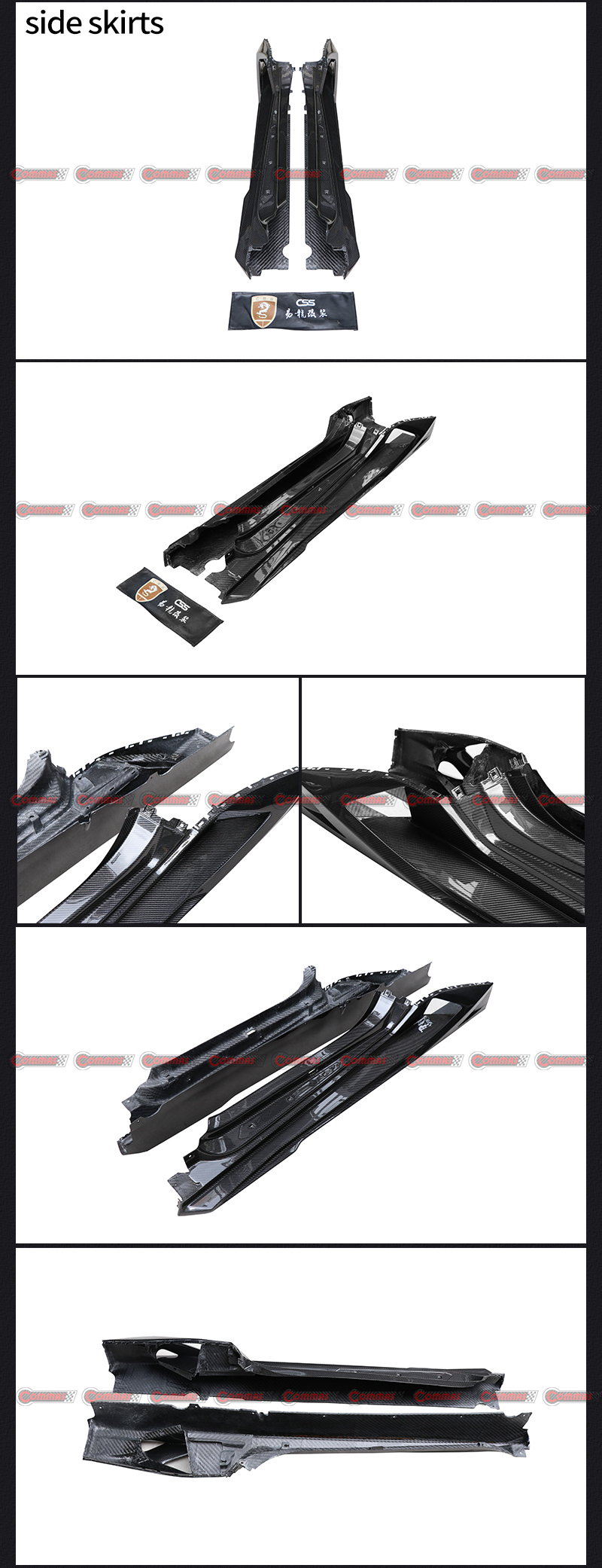 Faldones laterales de fibra de carbono Lamborghini Huracan