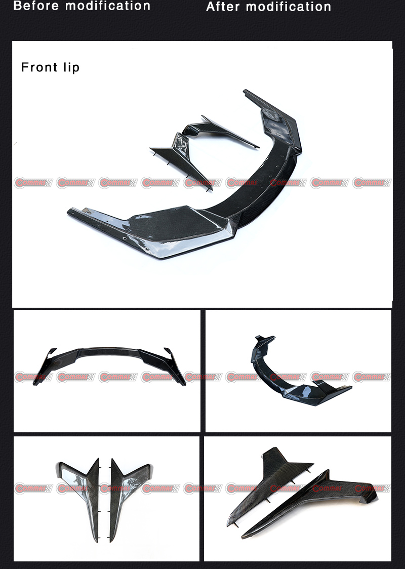 Lamborghini Huracan Lp610 Labio Delantero De Fibra De Carbono