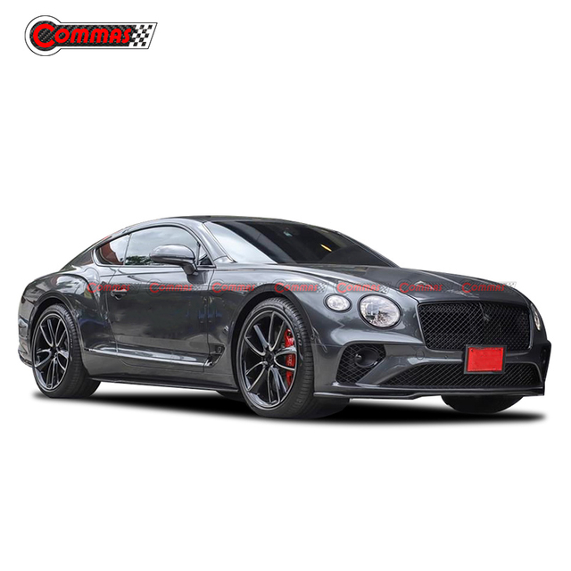 Divisor de labio delantero de fibra de carbono para coche Bentley Continental GT 2020 Edición limitada 