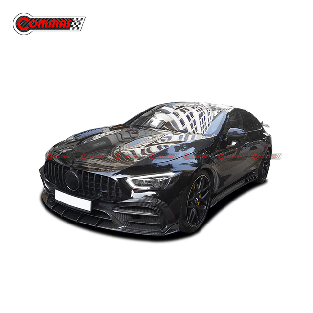 Faldones laterales de fibra de carbono estilo Topcar para Mercedes Benz AMG GT