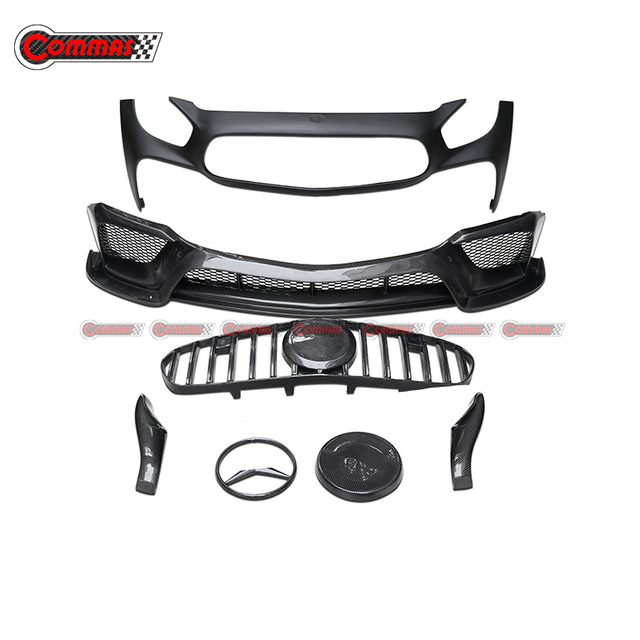 Parachoques delantero de fibra de carbono estilo IPM para Mercedes Benz AMG GT GTS