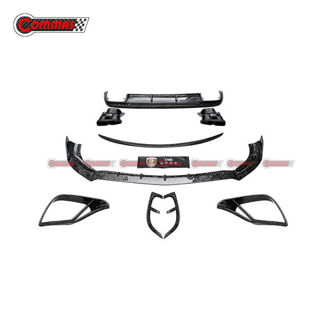 Kit de carrocería de fibra de carbono forjado estilo Brabus para Mercedes Benz C217