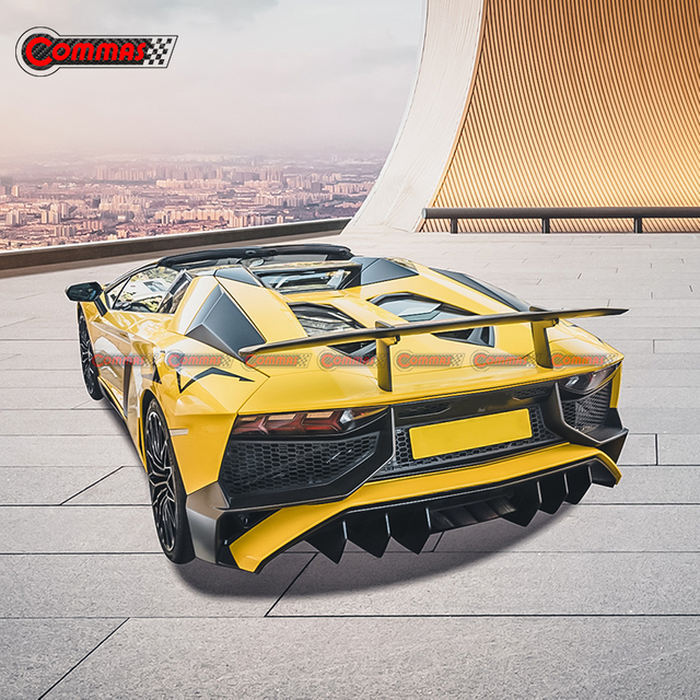 Alerón trasero de doble cubierta estilo Lp750 para Lamborghini Aventador Lp700 Lp720