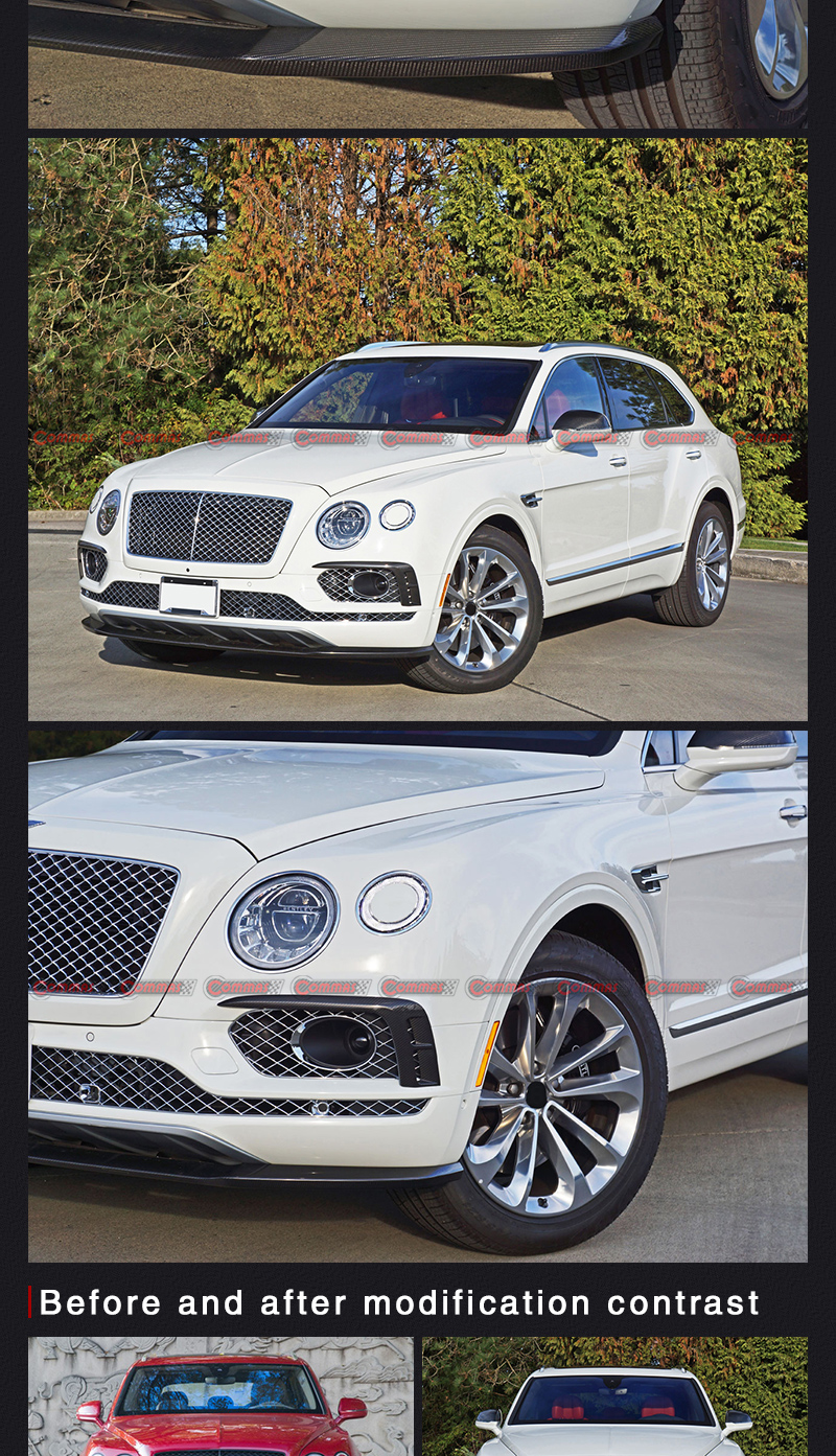 bentley bentayga parachoques delantero canards