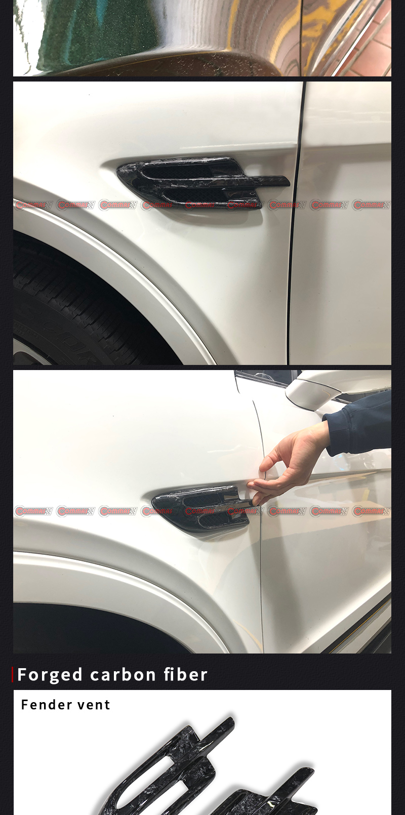 Embellecedores de guardabarros de ventilaci&oacute;n lateral bentayga