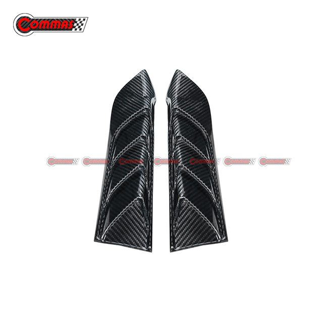 Rejillas de ventilación de guardabarros de fibra de carbono estilo Topcar para Mercedes Benz AMG GT50 GT53 GT63s