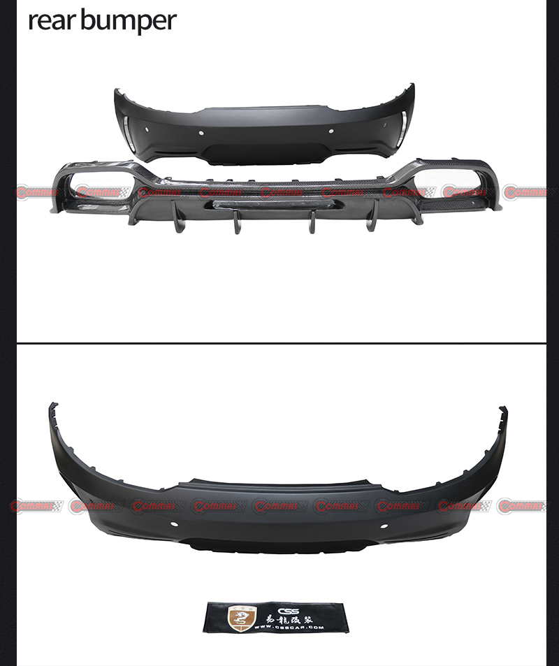 Difusor trasero estilo pd mercedes benz amg gt
