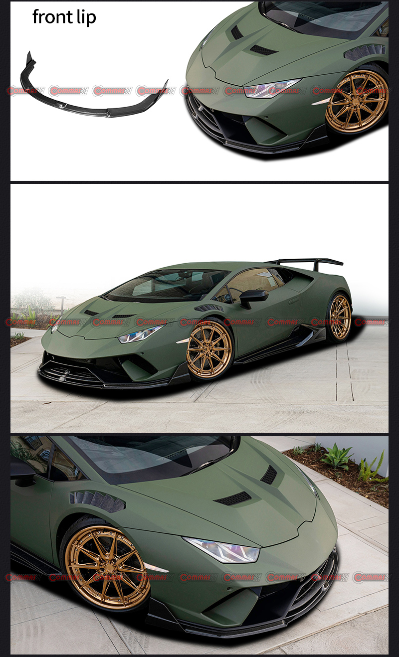 Lamborghini Huracan Lp610 Labio Delantero De Fibra De Carbono