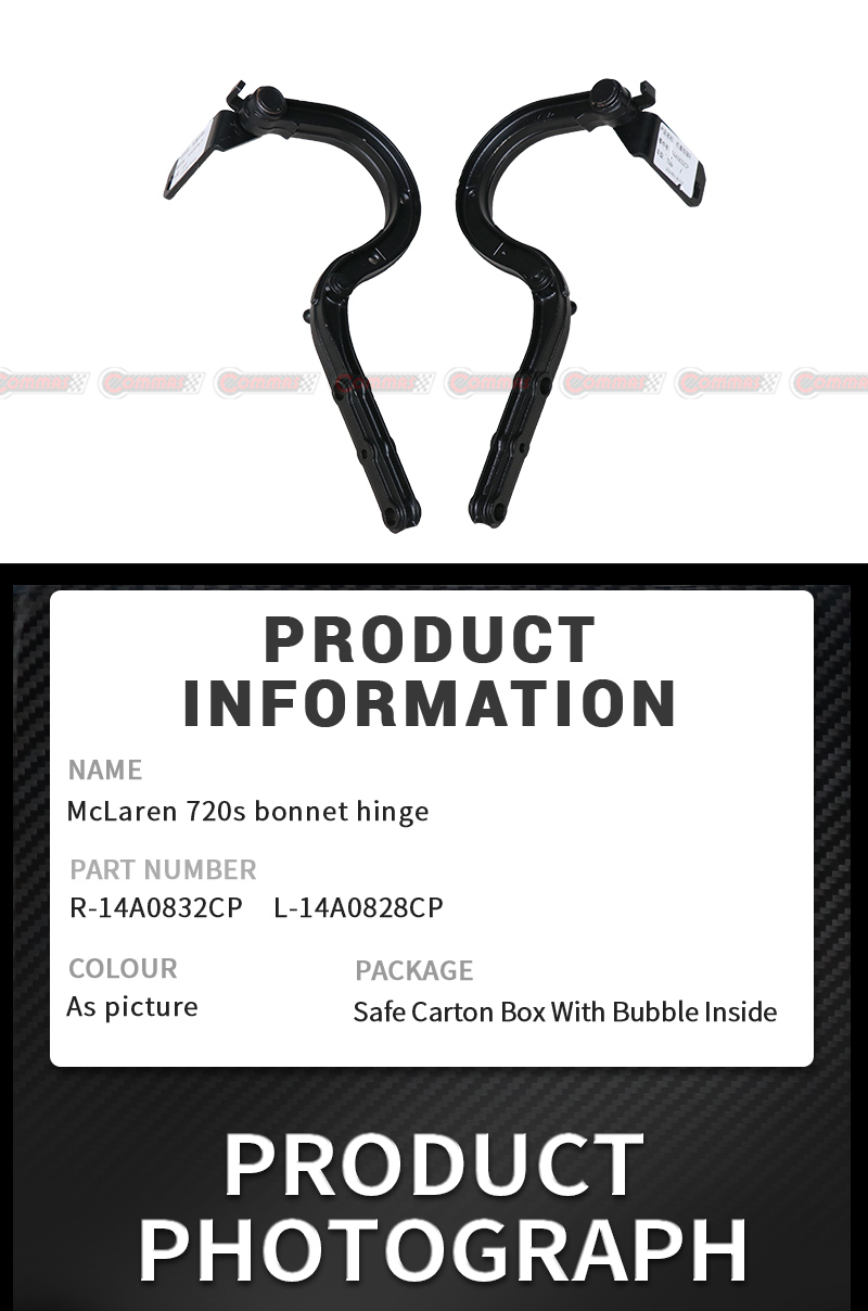 Bisagra OEM para cubierta de cap&oacute; Mclaren 720S