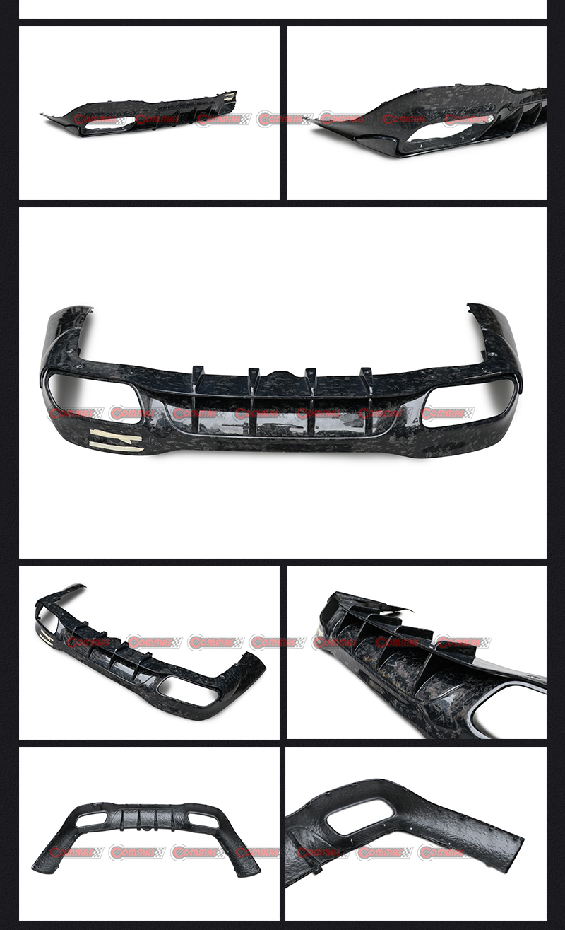 Difusor trasero estilo mt mercedes benz amg gt