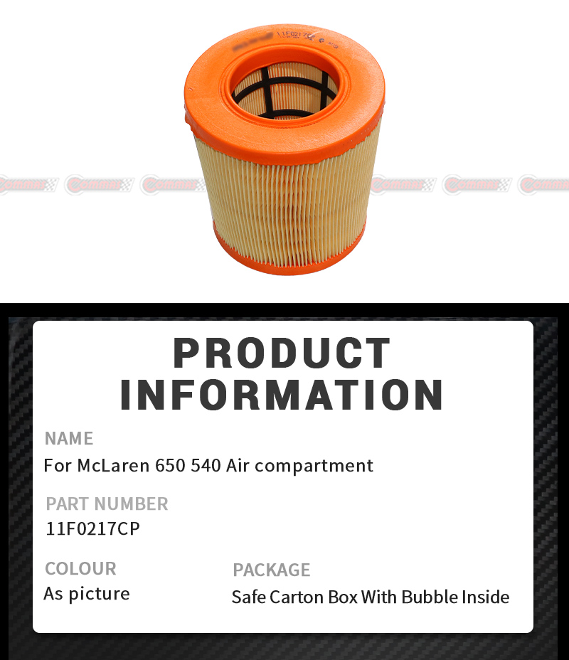 Nuevo compartimento de aire Mclaren 650S 540C OEM