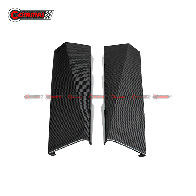 Tiras de ventilación de entrada de aire de tapa de maletero de motor trasero de fibra de carbono estilo Novitec para Lamborghini Aventador Lp700