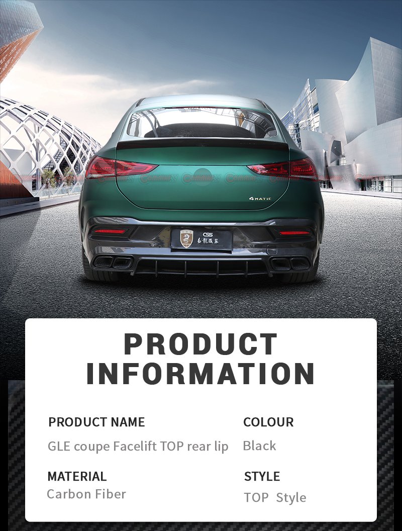 Difusor trasero topcar para mercedes benz gle