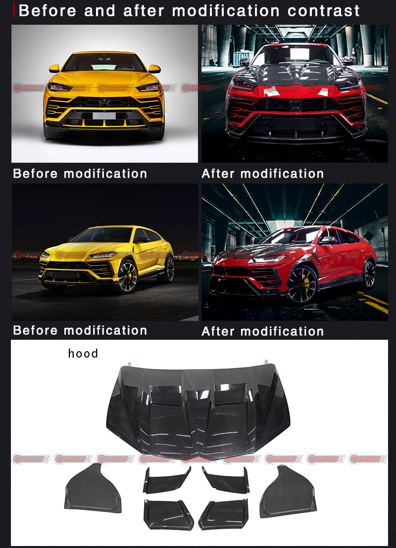 tapa de motor estilo topcar lambroghini urus