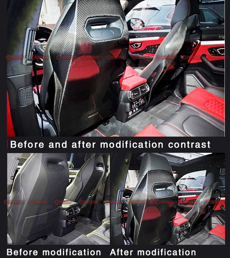 Para funda trasera de asiento Lamborghini Urus