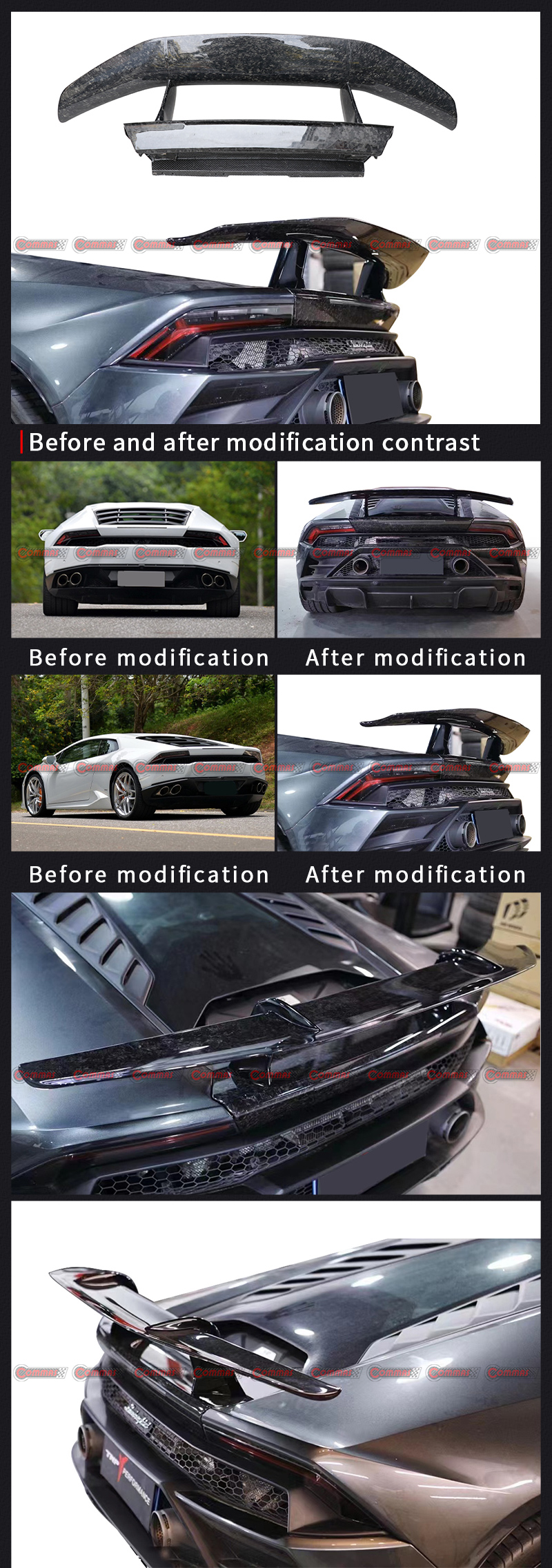 aler&oacute;n trasero lambroghini huracan lp610 performante