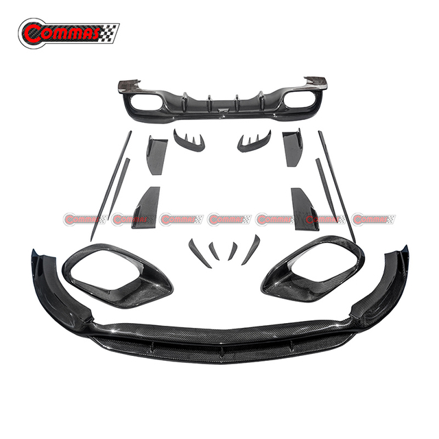 Kit de carrocería de fibra de carbono estilo comas para Mercedes Benz CLA W118 CLA35AMG