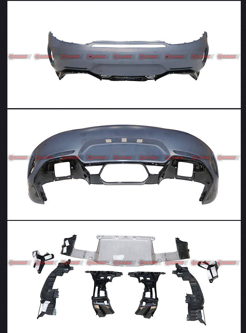 parachoques trasero estilo gtr mercedes benz amg gt