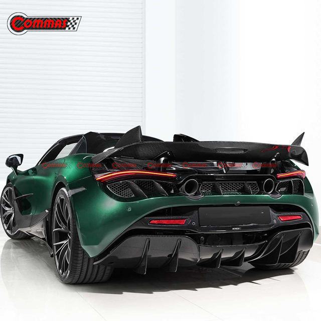Labio difusor trasero Topcar de fibra de carbono para Mclaren 720S