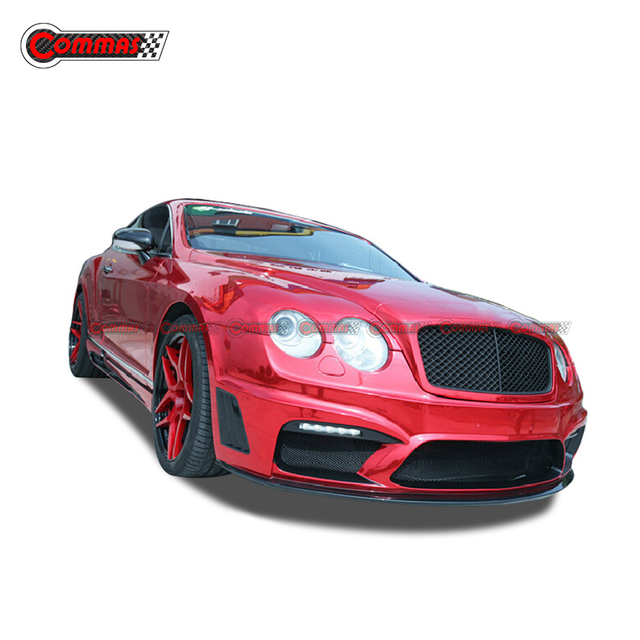 Kit de carrocería pequeña de fibra de vidrio estilo Wald para Bentley Continental GT 2008-2011