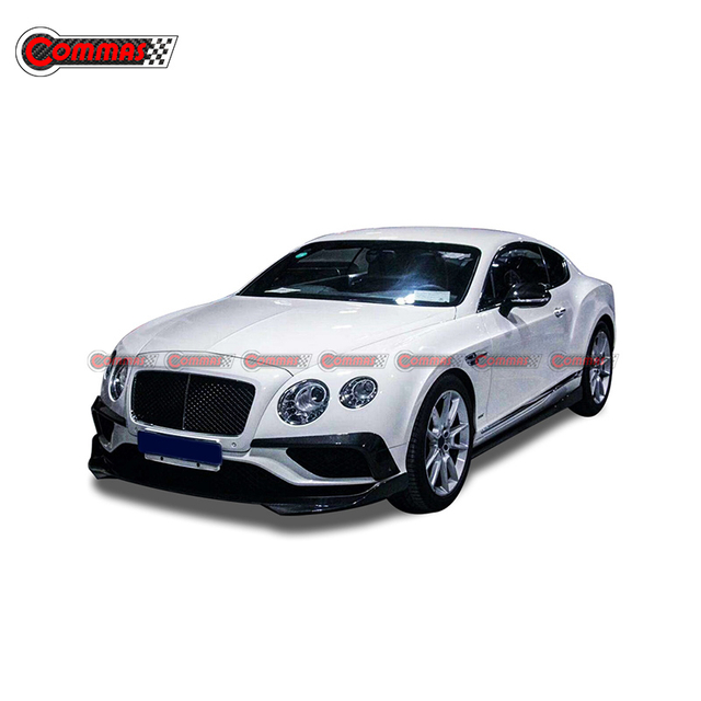 Labio divisor de parachoques delantero de fibra de carbono estilo STARTECH para Bentley GT